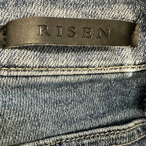 Risen Distressed Straight fit Jeans (tons of stretch) - Picture 5 of 7